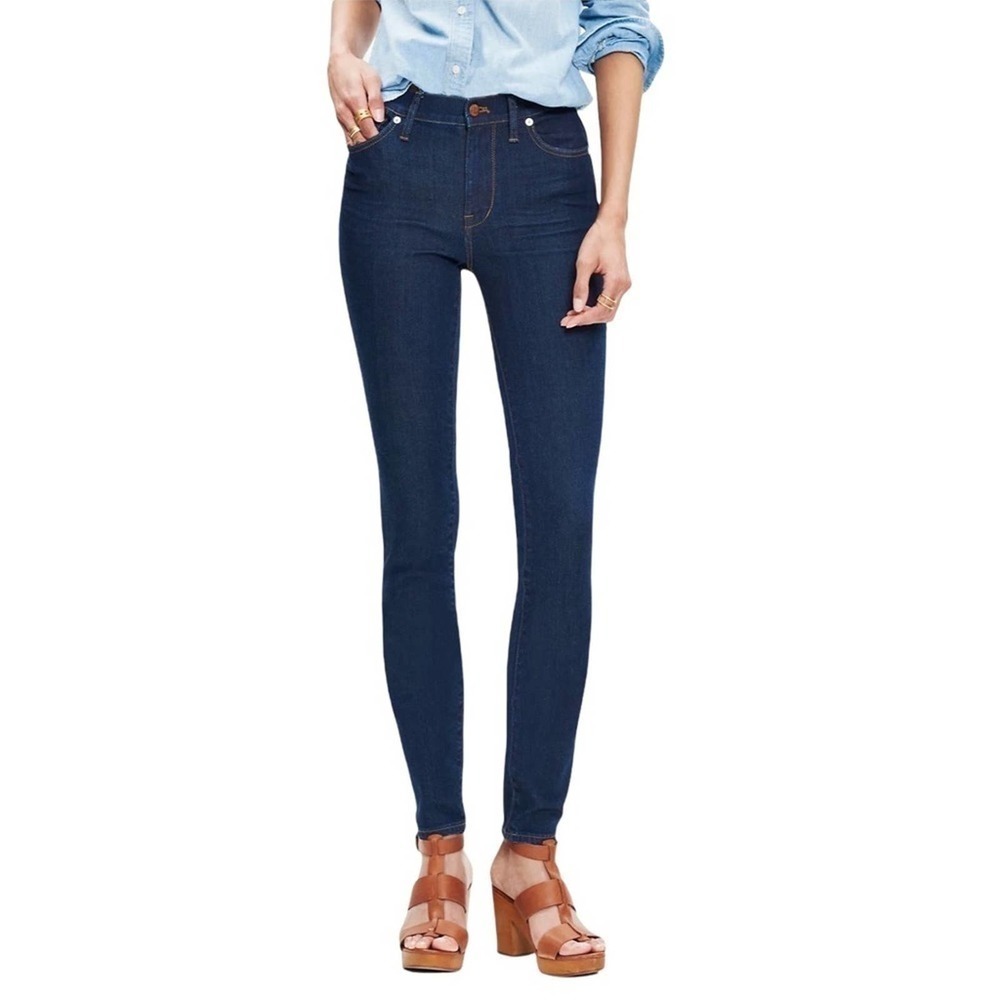 MADEWELL 9" High Rise Skinny Blue Jeans in Davis Wash Size 26